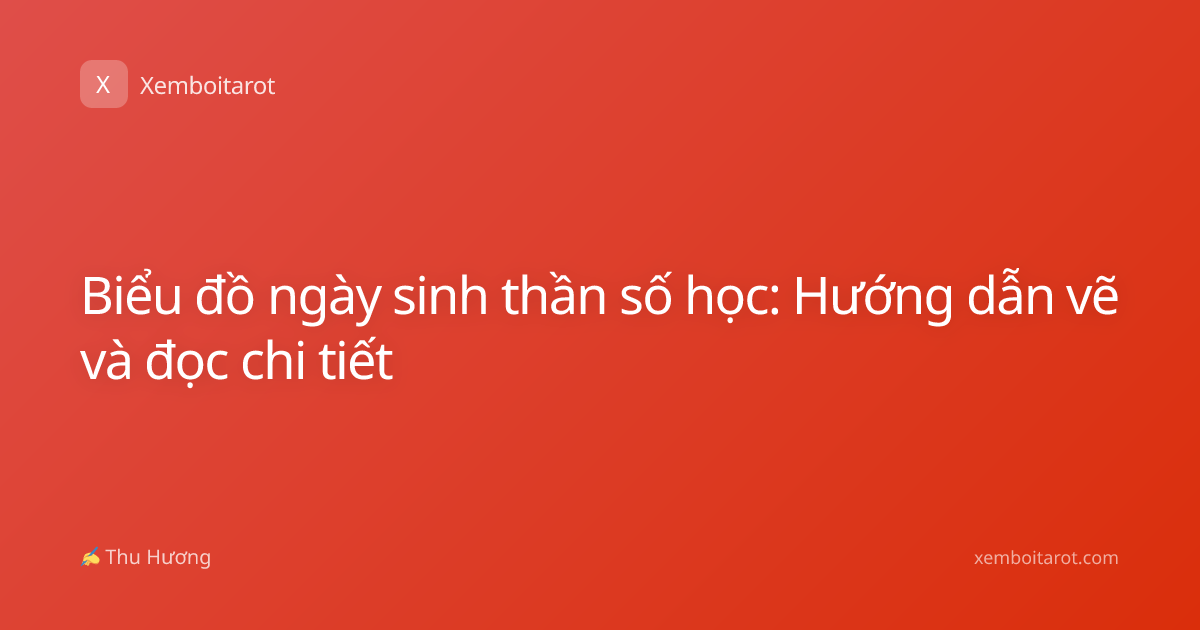 Biểu đồ ngày sinh thần số học: Hướng dẫn vẽ và đọc chi tiết